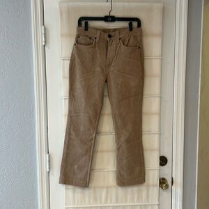 Rag & Bone Brown Corduroy Solid Wide Ankle Pant